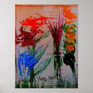 "porque te amo" posters abstractos