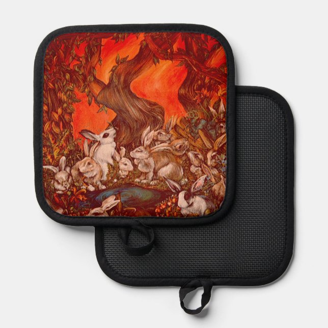 Porta Ollas 16 Bunnies (Anverso/Reverso)