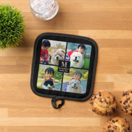 Porta Ollas 4 Collage personalizado fotográfico con monograma