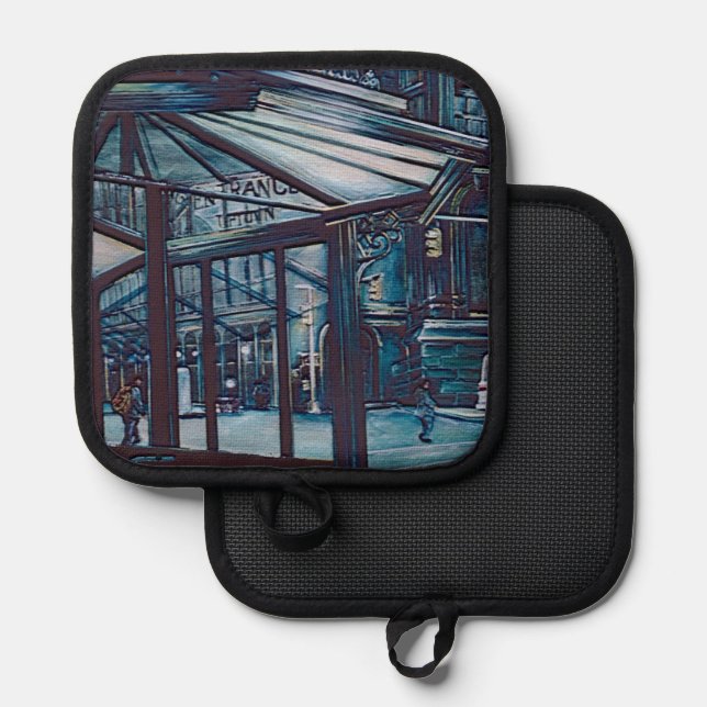 Porta Ollas Aborígenes de Astor Place, NYC (Anverso/Reverso)