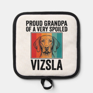 Porta Ollas Abuelo Orgulloso Vizsla Diseño Vintage Amante Perr