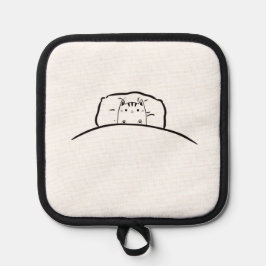 Porta Ollas Accesorio de cocina gato en cama, gato lindo