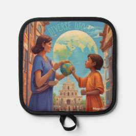 Porta Ollas AI Diverse World Oven Mitt