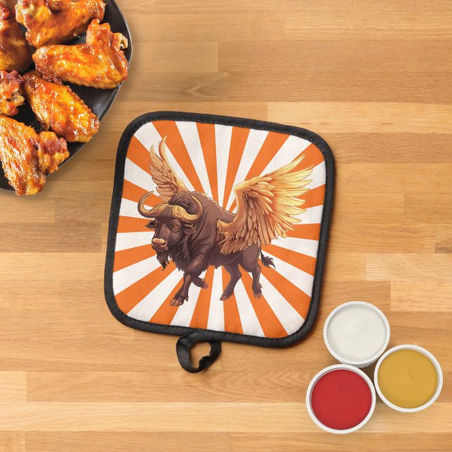 Porta Ollas Alas De Búfalo Con Naranja Starburst (Subido por el creador)