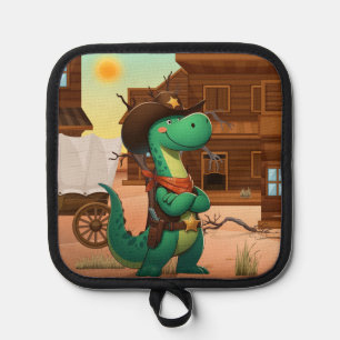 Porta Ollas Alguacil/vaquero de dinosaurio