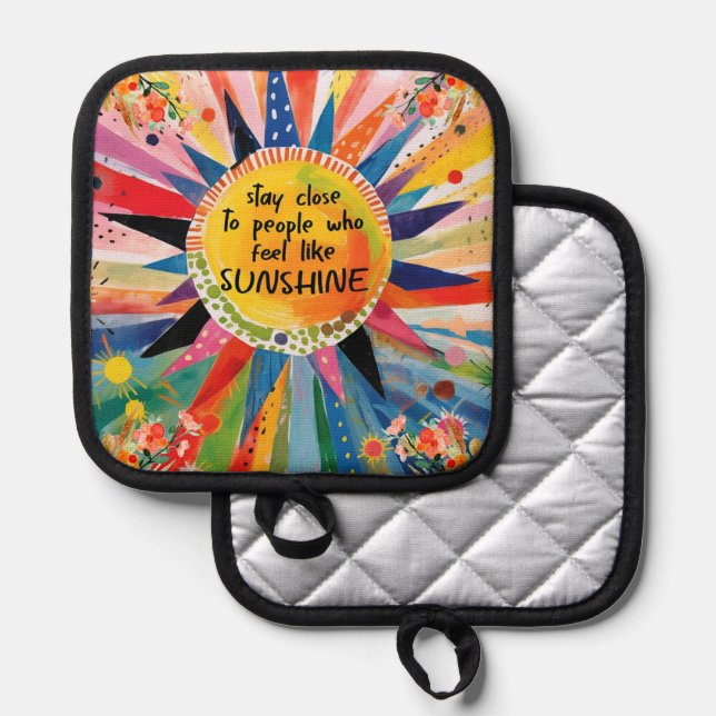 Porta Ollas Amistad solar Inspiradora Boho (Anverso/Reverso)