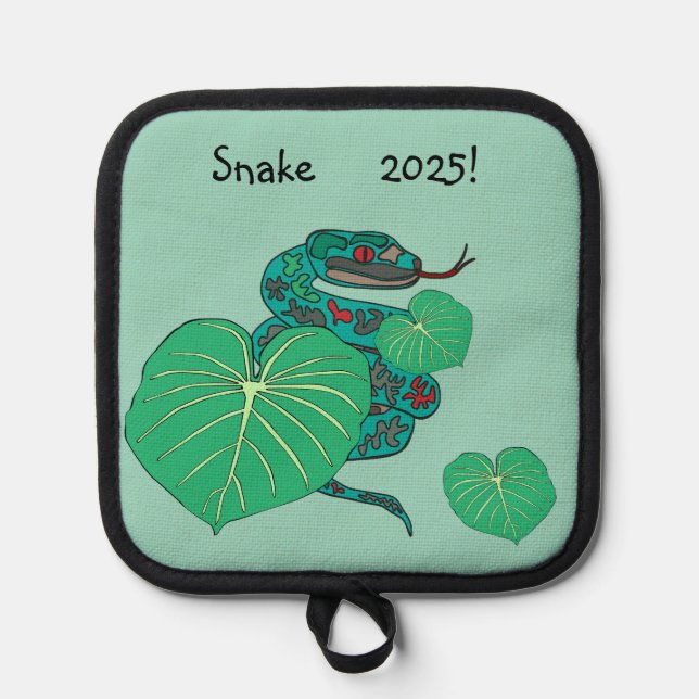 Porta Ollas ¡Año Nuevo Snake 2025! (Anverso)