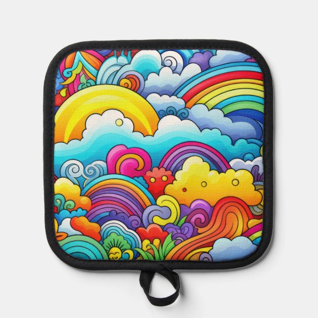 Porta Ollas Antecedentes del arcoiris (Anverso)