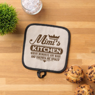 Porta Ollas Arte de palabras de la cocina de Cute MiMi 