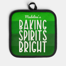 Baking Spirit Bright Funny Holiday Verde