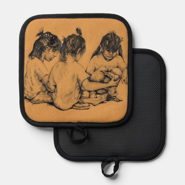 Porta Ollas Beach Bunnies (Anverso/Reverso)