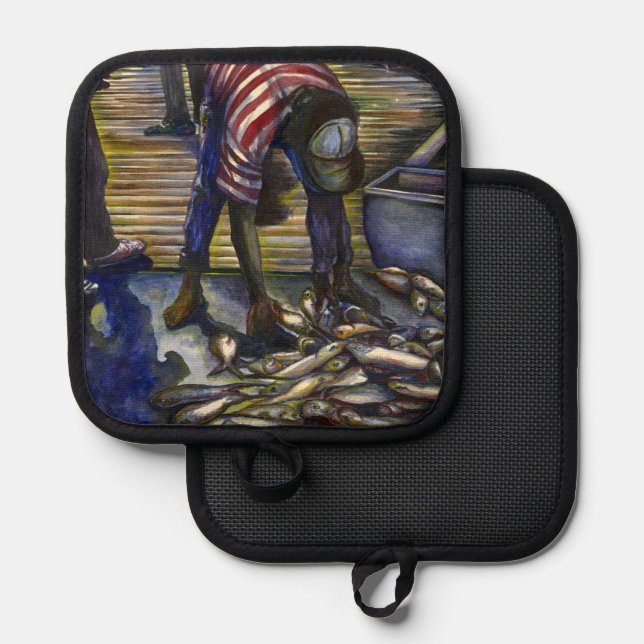 Porta Ollas Bendiciones del sábado, isla del puerto (Anverso/Reverso)