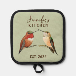 Porta Ollas Bloc de notas de los colibríes del personalizado A