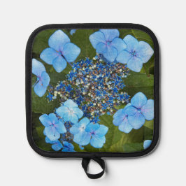 Porta Ollas Blue Lacecap Hydrangea Bloom Floral
