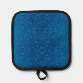 Porta Ollas Blue potholder with a subtle dotted pattern 