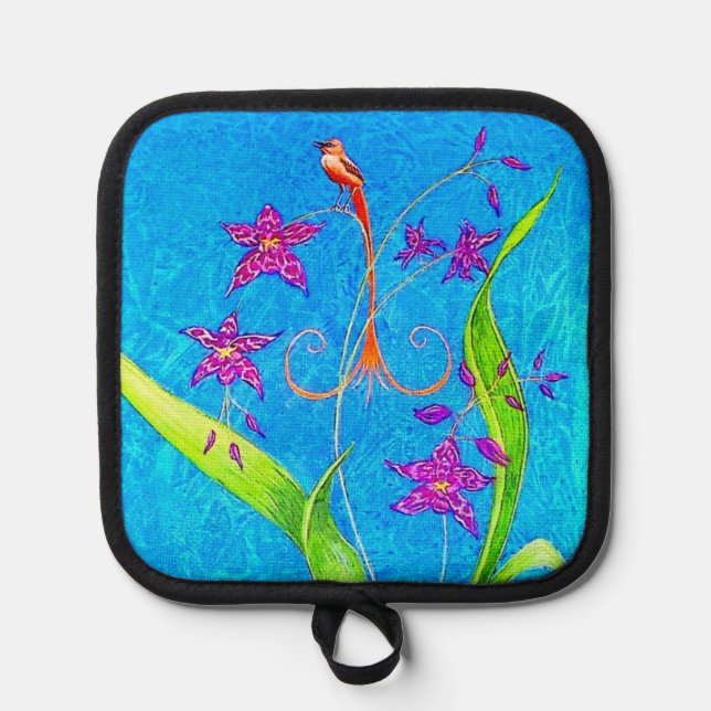 Porta Ollas Bonito Pequeña Orquídea (Anverso)