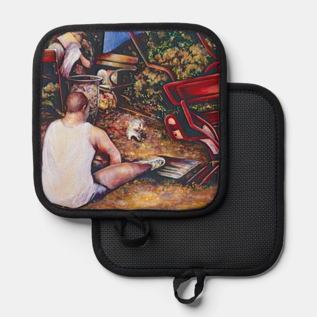 Porta Ollas Budapest: No olviden el ajo (Anverso/Reverso)