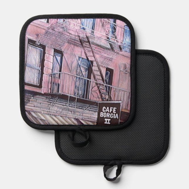 Porta Ollas Cafe Borgia, SOHO (Anverso/Reverso)