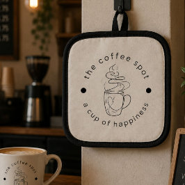 Porta Ollas Cafetería Personalizada Agrega Tu Logotipo Moderno