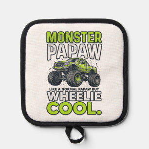 Porta Ollas Camión Monstruo Papá Wheelie Genial Divertido Dise