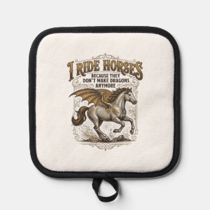 Porta Ollas Camiseta de diseño vintage de jinete de fantasía d
