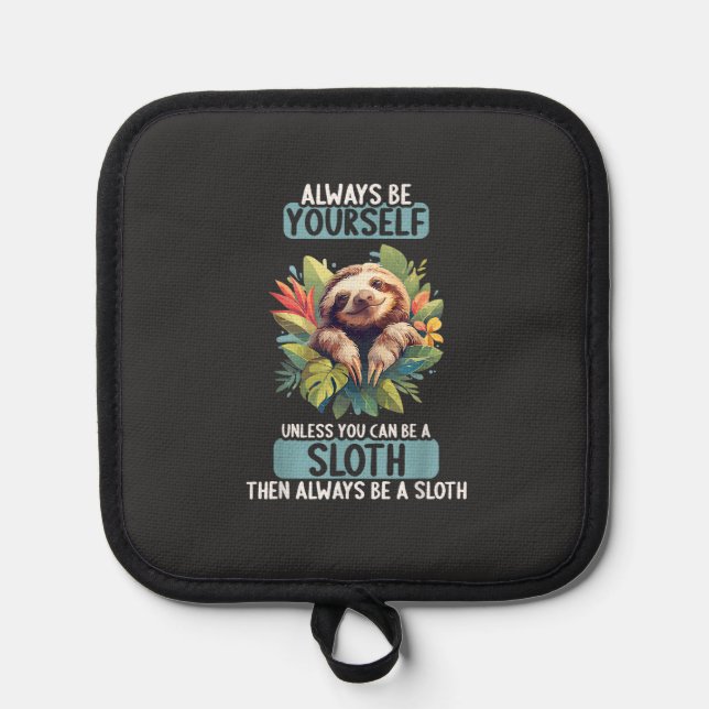 Porta Ollas Camiseta de Perezoso Perezosos (Anverso)