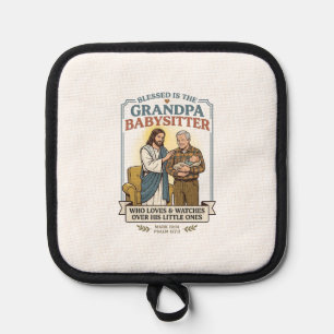 Porta Ollas Camiseta Humor de Abuelos de Jesús Cuidando la Fe 