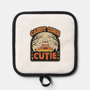 Porta Ollas Candy Corn Cutie Diseño Vector Vintage Halloween_1