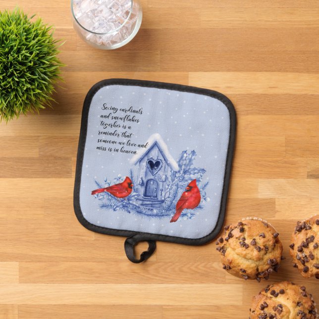 Porta Ollas Cardenales y portapolillas de nieve (De arriba hacia abajo)