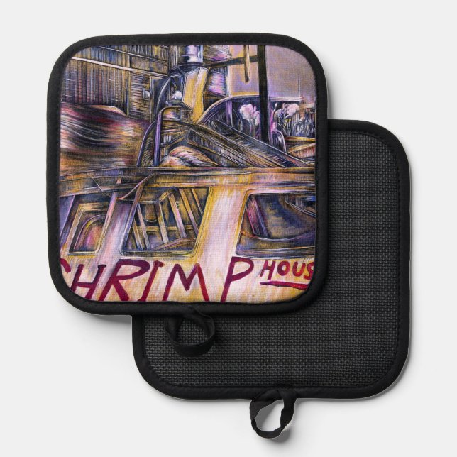 Porta Ollas Carne de misterio nacida en el agua. (Anverso/Reverso)