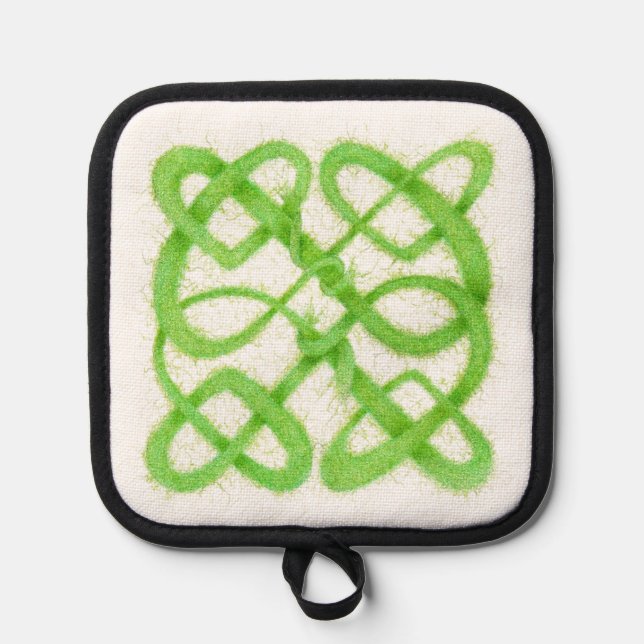 Porta Ollas CÉLULA VERDE CÉLTICA KNOT Porte (Anverso)