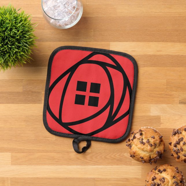 Porta Ollas Charles Rennie Mackintosh Red Rose (De arriba hacia abajo)