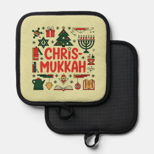 Porta Ollas Chrismukkah Hanukkah Navidades judío Religioso