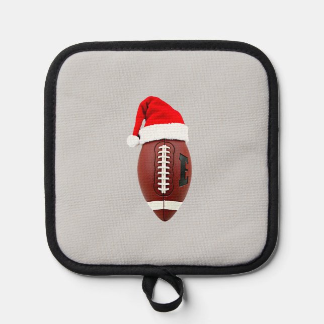 Porta Ollas Christmas American Football Ball Santa Hat (3) (Anverso)