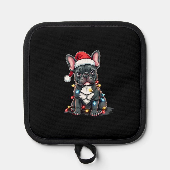 Porta Ollas Christmas Dog French Bulldog Xmas Frenchie 3 (Anverso)