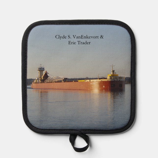 Porta Ollas Clyde S. VanEnkevort & Erie Trader (Anverso)