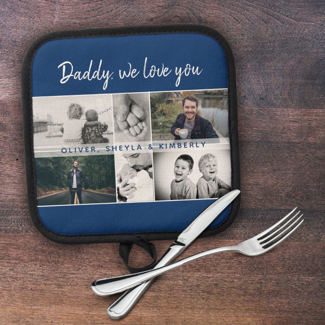 Porta Ollas Collage de padre con hijos y familia (Subido por el creador)