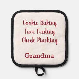 Porta Ollas Cookie Baking Face Alimentando la mejilla Pinchand