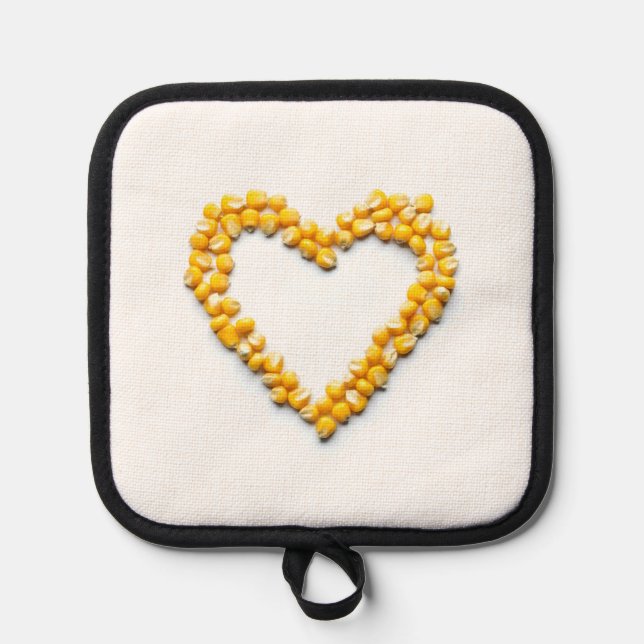 Porta Ollas Corazón de maíz dulce (Anverso)