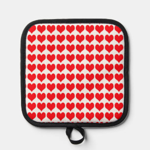 Porta Ollas Corazones rojos