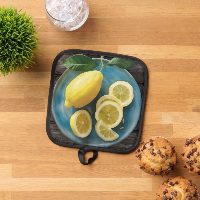 Porta Ollas Cuando la vida te da lemas | Tarjeta de fruta acua (De arriba hacia abajo)