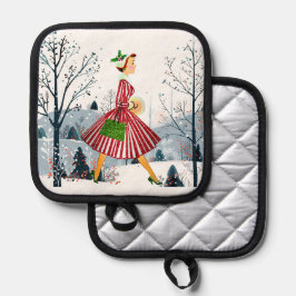 Porta Ollas Dama de la Vintage de 1950