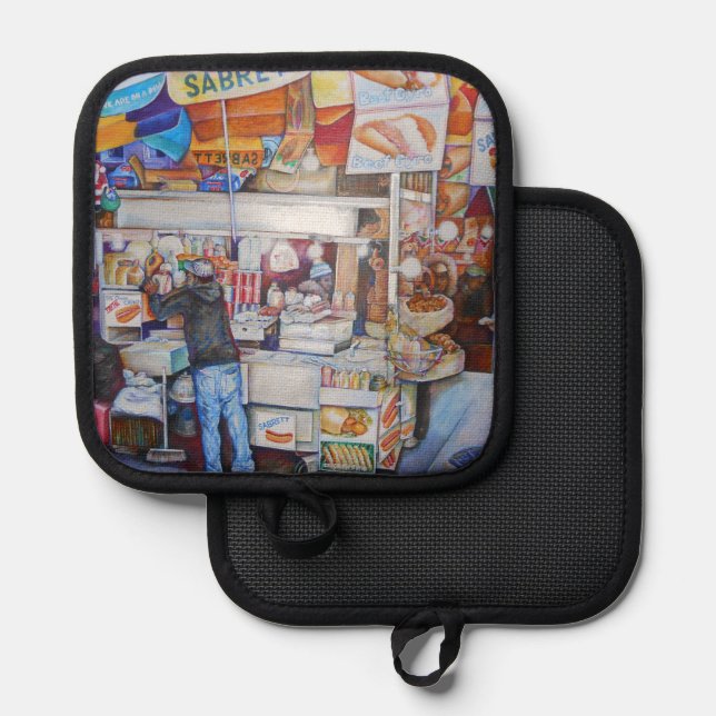 Porta Ollas Dios del perro caliente (Anverso/Reverso)