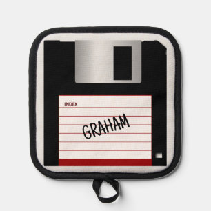Porta Ollas Disco Flexible Clásico de Informática Geek para Co