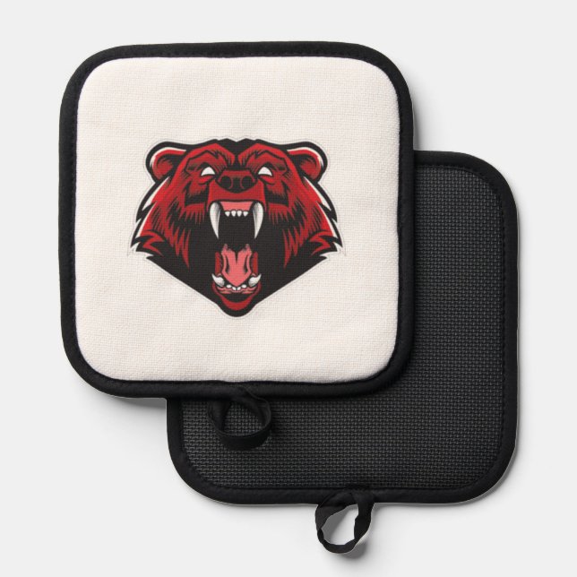 Porta Ollas Diseño de tigre (Anverso/Reverso)