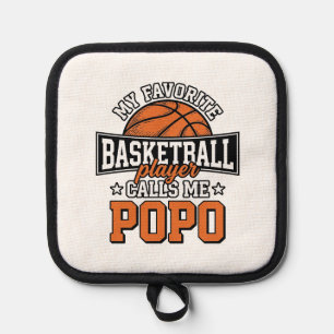 Porta Ollas Diseño Deportivo Vintage Divertido Baloncesto Popo