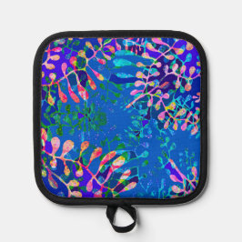 Porta Ollas Diseño floral colorido Oven Mitt