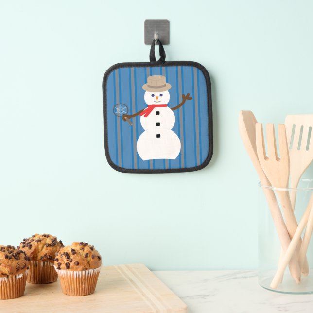 Porta Ollas Divertido y divertido detective Snowman (Insitu (colgante))