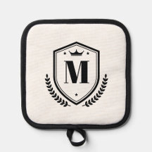 Elegante Monograma Nombre Letra inicial Letra Laur