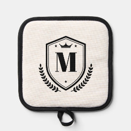 Porta Ollas Elegante Monograma Nombre Letra inicial Letra Laur